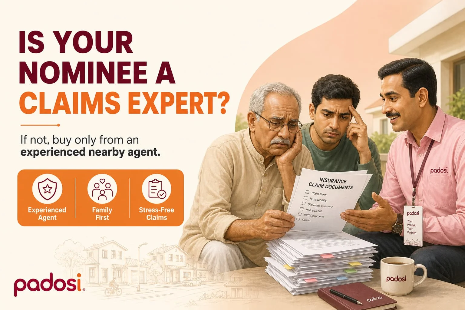 Is your nominee an expert in settling insurance claims? If not, buy only from an experienced nearby agent.
